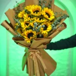 دسته گل آفتابگردون ۲۰شاخه افتابگردون