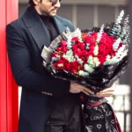 دسته گل روز هلندی