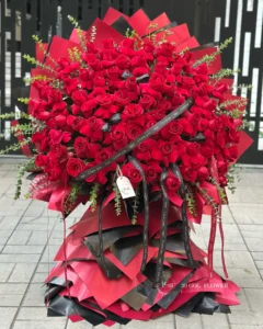 دسته گل VIP گل رز هلندی لوکس و درجه یک